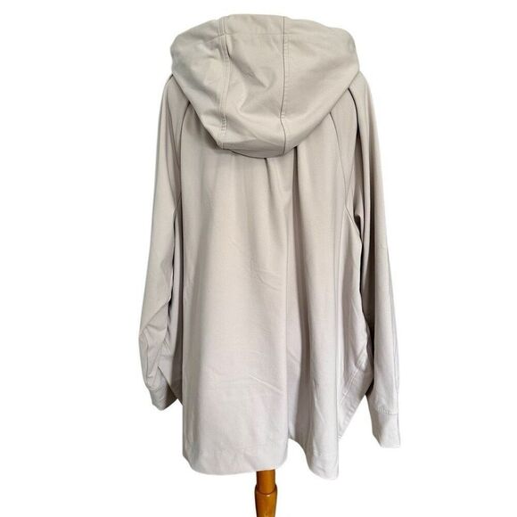 Athleta Glacier Handkerchief Poncho Hooded Sweatshirt - Picture 3 of 6